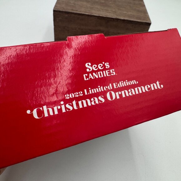 Sees Candy Delivery Truck Ornament Glass Limited Edition 2022 Christmas - Picture 4 of 8